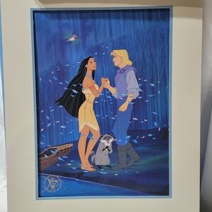 Disney Pocahontas and John Smith Framed Art